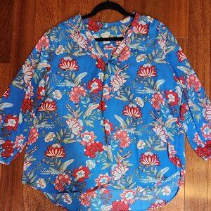 Floral Button Down Blouse